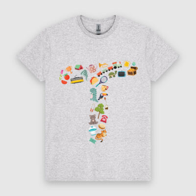 Tinnitus Awareness Large T tee (dark text) - HeavyCotton™ Tee Thumbnail