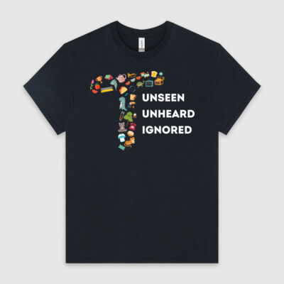 Tinnitus Awareness Unseen Unheard Ignored - HeavyCotton™ Tee Thumbnail