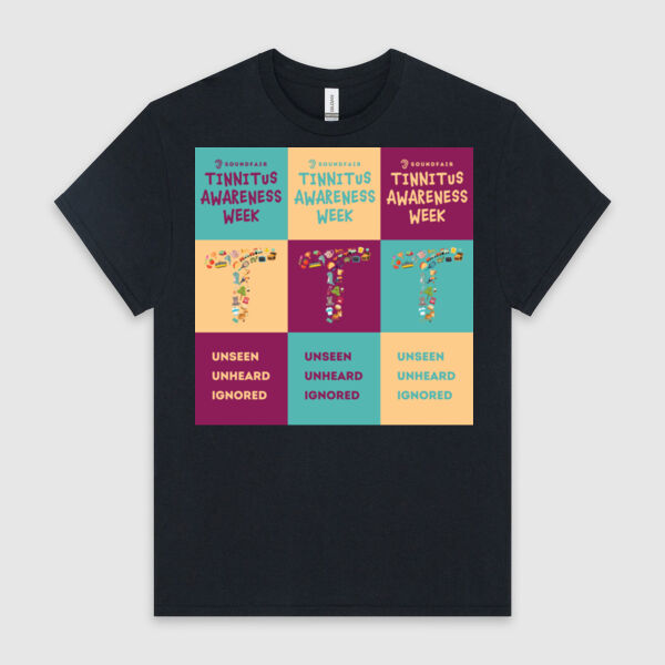 Tinnitus Awareness Grid - HeavyCotton™ Tee Thumbnail